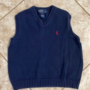 Polo sweater vest. Size 6.